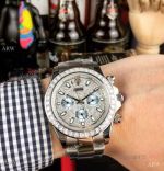 Rolex Daytona Stainless Steel Iced Out Diamond Watch New Copy